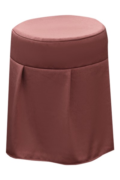 Order Nail Stool Cover Customized Beauty Salon SAP Round Chair Cover Pure Color Barber Shop Chair Cover Specialty Store 34*40CM SKSC021 side view